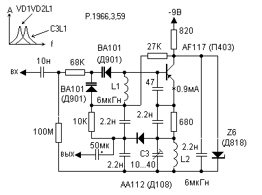 High Input Impedance AC Amplifier circuit schematic
