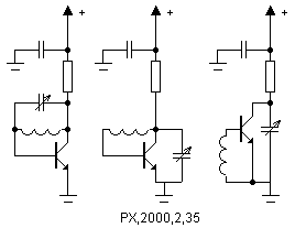 transistor oscillator in barrier mode