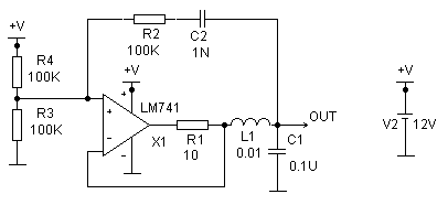 LC oscillator based op-amp