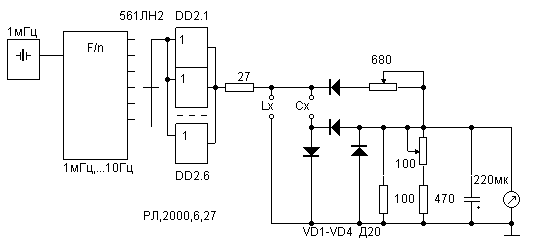 LC meter circuit schematic