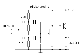 FM discriminator without inductor coil circuit diagram