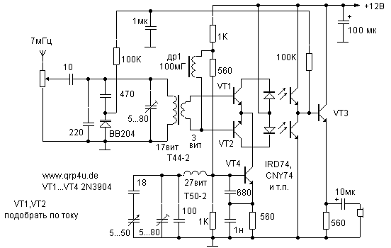 Direct conversion radio with auto tuning circuit schematic