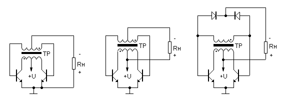 Voltage converters with current coupling feedback circuit schematic