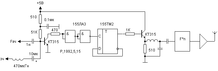 Phase modulator circuit schematic