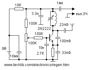 Super-regenerative receiver circuit diagram