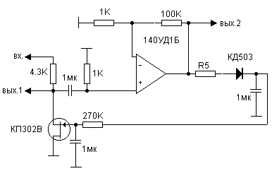 Audio compressor circuit diagram