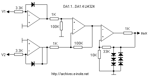 Comparator with level-dependent hysteresis circuit diagram