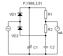 Nonlinear double T-shaped bridge circuit diagram