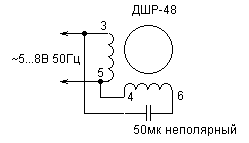 Stepper motor working in synchronous mode circuit schematic