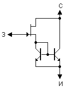 Improved Darlington transistor based on FET transistor