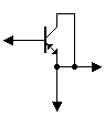 Diamond transistor with double load