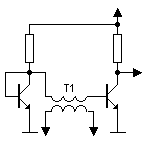 Transistor with thermal compensation and transformer