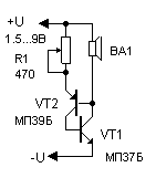 Релаксационный генератор на транзисторе схема